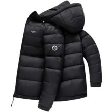 雪中飞 90绒轻薄羽绒服 男女同款连帽情侣外套