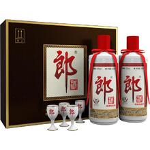 限移动端、京东百亿补贴：郎酒 郎牌郎酒 53%vol 酱香型白酒 500ml*2瓶 礼盒装