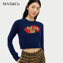 限移动端：MAX&Co. 【短款拉长腿型】英伦风内搭羊毛混纺毛衣（四色可选）7364333003