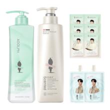 京东PLUS：阿道夫 香氛洗发水 白牡丹控油300g+无硅油300ml