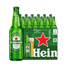 Heineken 喜力 经典黄啤 瓶装啤酒 500ml 12瓶