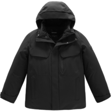太平鸟 男装冬款连帽工装防寒服外套 羽绒服 男式
