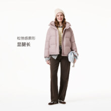 坦博尔 羽绒服女短款 TB5530362D 黑色 L (170) 2025冬季新款