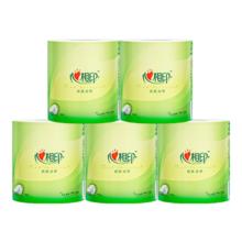 心相印 卷纸 厕所用纸 卫生纸 4层 100g/卷*5卷 家庭装整箱