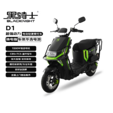 年货节:赛鸽 黑骑士电轻摩D1 换电版 京东定制 星钻黑 顶配裸车