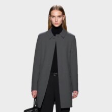 BURBERRY 卡姆登版型 女式纯棉插肩袖中长款风衣外套 极简摩登