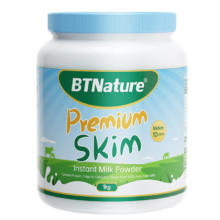 PLUS会员：BTNature 蓝胖子 成人奶粉 脱脂高钙 1kg＊2件