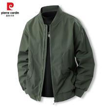 皮尔·卡丹 男士飞行员夹克外套 QG-0799 军绿 XL