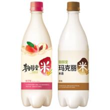 麴醇堂 原味+桃子米酒 750ml*2瓶 韩国进口 热门聚会洋酒 礼物