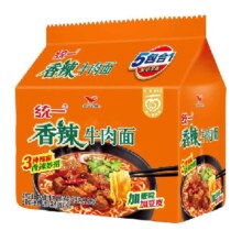 统一 香辣牛肉面 97g*5袋