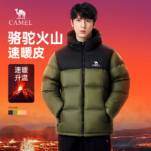 骆驼 火山羽绒服 情侣短款加绒加厚保暖防寒外套