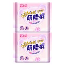 七度空间 安心裤夜用动物君萌睡裤 M-L码 80-120斤 10条