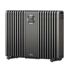 PLUS、再降价：美的 石墨烯油汀取暖器 HYS30DQR 18片防烫电暖器 母婴家用大面积烘衣款