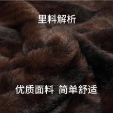 罗蒙 棉衣外套 加绒 藏青色 （仿雪貂绒内里）