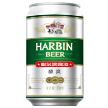 哈啤 醇爽9度 啤酒 330ml 24罐