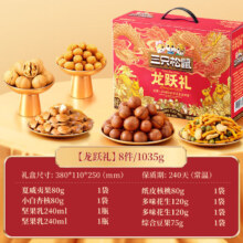 三只松鼠 每日坚果礼盒 龙跃款 1035g/8袋 2斤重 ×2件