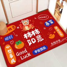 入户门地垫 玄关脚垫 防滑耐脏短绒毯面 40cm*60cm