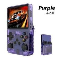 京喜 R36S游戏掌机新款 透紫 多国语言-128G