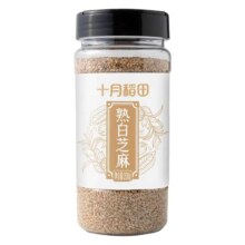 十月稻田 熟白芝麻 200g 无添加 低温炒制 干吃即食 五谷杂粮