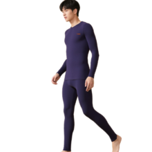 YOUR SUN 暖腹护膝贴片加绒加厚男士保暖内衣秋冬家居服套装 含羊毛蚕丝