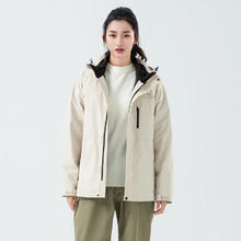 雪中飞 2024年多功能鹅绒冲锋衣羽绒服中款城野休闲时尚简约保暖 燕麦色