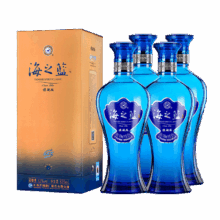 YANGHE/洋河 海之蓝 52° 浓香型 4瓶 520ml