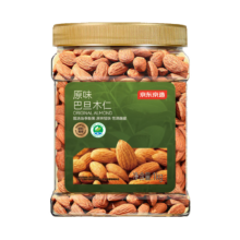 京东京造 原味巴旦木仁 1kg 每日坚果炒货扁桃仁杏仁零食量贩装年货礼盒