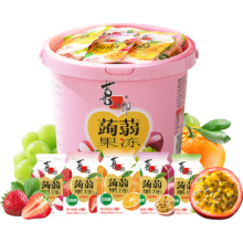 喜之郎 蒟蒻果汁果冻 魔芋葡萄荔枝味 可吸零食 儿童解馋 0脂