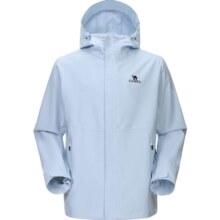 骆驼 baby蓝 冲锋衣 女款 2026春夏新款 户外硬壳防风防水登山服外套 男