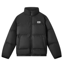 gxgjeans 清仓！美式冬季短款保暖立领羽绒服 黑色