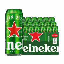 Heineken 喜力 经典款黄啤 罐装啤酒 500ml 18罐 2件