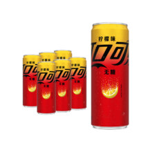 可口可乐 零度无糖柠檬味汽水 330ml*6摩登罐 0糖0脂