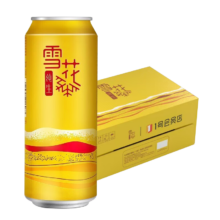 雪花啤酒 概念纯生 1号店联名定制款 500ml*24罐整箱装