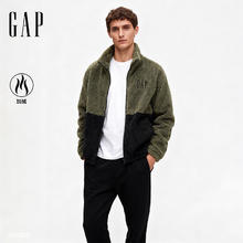 Gap 男女装2025秋季新款logo抱抱绒宽松拉链立领卫衣外套