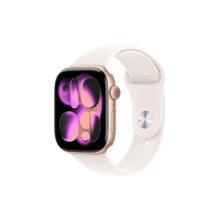PLUS会员：Apple Watch Series 11 46mm 智能手表 玫瑰金色 蜂窝版