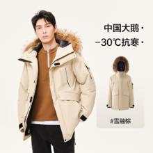 限移动端：网易严选 中国大鹅派克羽绒服男保暖鹅绒服加厚款派克服