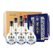 青花瓷 淡雅 53° 清香型白酒 500ml 6瓶装*2件