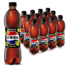 百事可乐 青柠味 无糖可乐 500ml 瓶装 12瓶