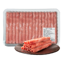 东方港湾 原切牛肉卷 谷饲肥牛卷 1kg 火锅烧烤食材