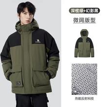 骆驼 蛟龙Pro 90%绒4级防水工装连帽派克羽绒服 男女款