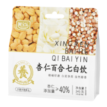 阿宝乐 杏仁百合七白饮 245g 山药糯米营养胃食品 儿童早餐 独立包装