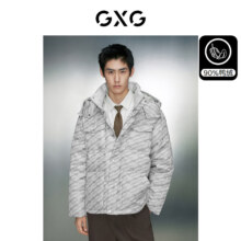 GXG奥莱 男老花满印羽绒服