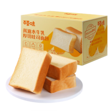 PLUS会员：百草味 黄油水牛乳厚切吐司 800g