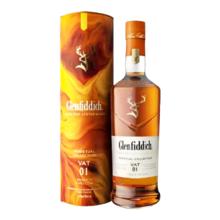 Glenfiddich VAT01珍藏版 苏格兰单一麦芽威士忌 1000ml 40度 礼盒装 进口洋酒