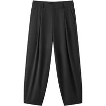 gxgjeans 美式简约通勤休闲长裤 25年秋新品 黑色