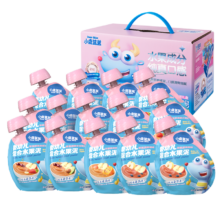 小鹿蓝蓝 水果泥7种口味 1120g*1箱 果泥礼盒14袋+赠1件