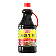 厨邦 鲜味生抽 黄豆酿造酱油 1.25L 家用调味品 炒菜凉拌上色