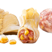 袁记云饺 玉米鲜肉大云吞 375g 18只 早餐夜宵馄饨云吞