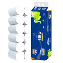 金博仕 卷纸 700克 12卷 4层 原生木浆 加厚粗卷短白 58.34g/卷
