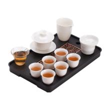 限移动端、京东百亿补贴：苏氏陶瓷 羊脂玉白瓷悬停 茶具茶盘套装平价J1221